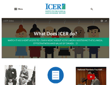 Tablet Screenshot of icer-review.org